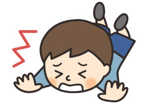 子供が転ぶ