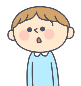 ポカーンとした子供
